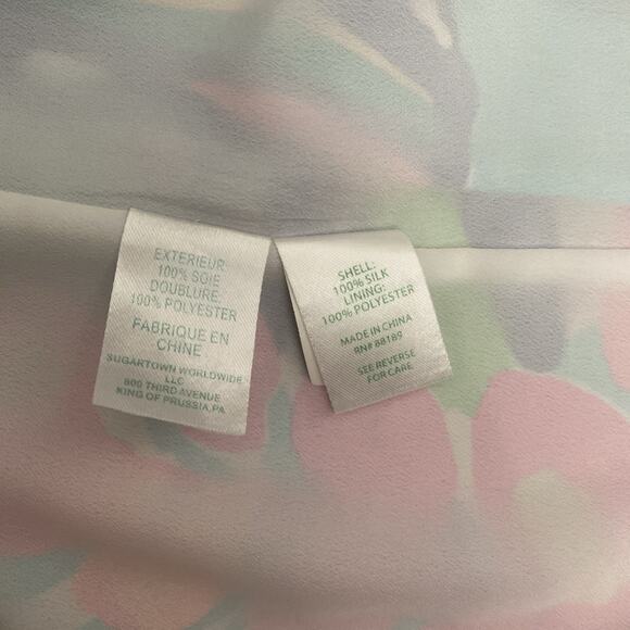 Lilly Pulitzer Lela Exotic Garden Silk Floral Slip Dress V Neck Sleeveless XS - Picture 8 of 8